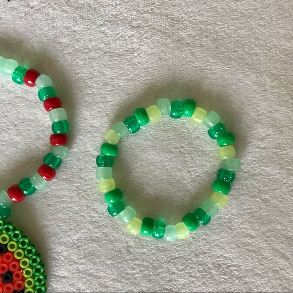 COPY - Watermelon 🍉 Sugar EDM Rave Kandi Bracelets - Picture 4 of 5